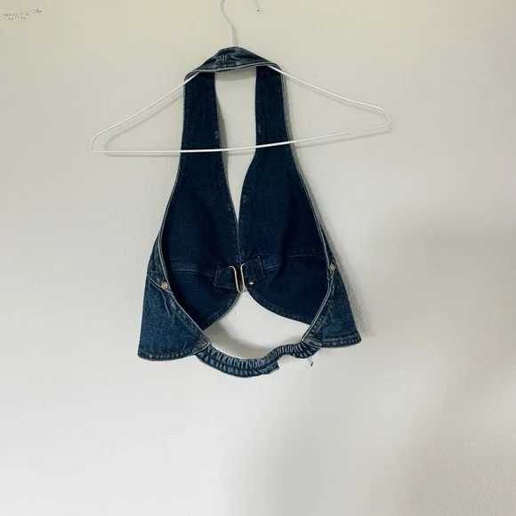 Cult Gaia Diem Denim Halter Top - Picture 4 of 8